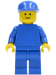 LEGO Plain Blue Torso with Blue Arms Blue Cap (pln089) minifigure