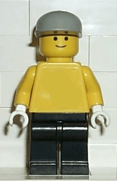 LEGO Plain Yellow Torso with Yellow Arms Light Gray Cap (pln092) minifigure