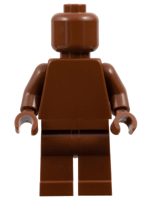 Plain Reddish Brown Torso, Reddish Brown Legs, Reddish Brown Head (Monochrome)