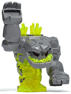 LEGO Geolix with 3 Crystals on Back (Rock Monster) (pm015) LEGO Minifigure