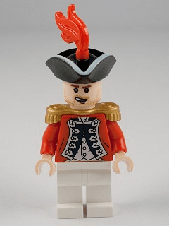 LEGO King George's Officer (poc018) Pirates of the Caribbean Minifigure