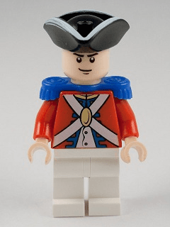 LEGO King George's Soldier (poc019) Pirates of the Caribbean Minifigure