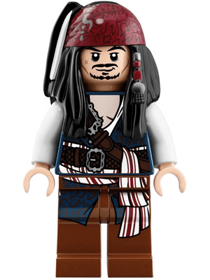 LEGO Captain Jack Sparrow (poc035) Pirates of the Caribbean Minifigure