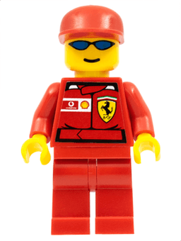 LEGO F1 Ferrari Truck Driver (rac026s) minifigure