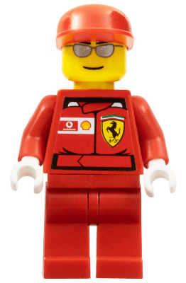 F1 Ferrari Engineer - with Torso Stickers, White Hands