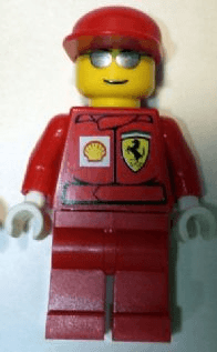 LEGO F1 Ferrari Engineer (rac030bs) LEGO Minifigure
