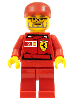 F1 Ferrari Engineer 2 - with Vodafone Shell Torso Stickers
