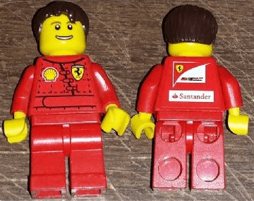 F1 Ferrari Pit Crew Mechanic - with Torso Stickers