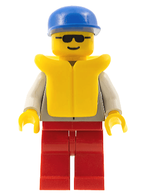 Coast Guard 1 - Red Legs, Blue Cap, Sunglasses, Life Jacket