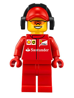 Scuderia Ferrari Team Crew Member - Male, Orange Safety Glasses