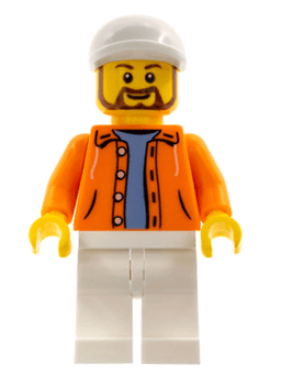 LEGO Hot Dog Vendor (sc040) minifigure