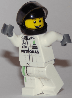 LEGO Mercedes F1 W07 Hybrid Driver (sc042) minifigure