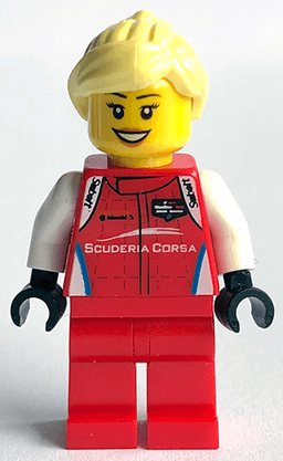 LEGO Ferrari 488 GT3 "Scuderia Corsa" Driver (sc056) minifigure