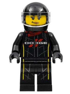 LEGO Mopar Dodge//SRT Top Fuel Dragster Driver (sc090) Speed Champions Minifigure