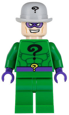 The Riddler - Green Outfit, Light Bluish Gray Bowler Hat