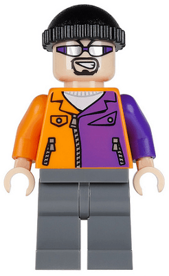 LEGO Two-Face's Henchman Orange and Purple (sh0022) Super Heroes Minifigure