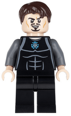 Tony Stark - Black and Dark Bluish Gray Jumpsuit