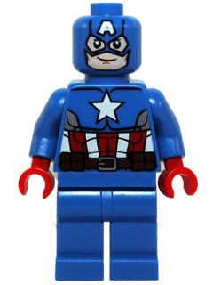 LEGO Captain America (sh0106) Super Heroes Minifigure