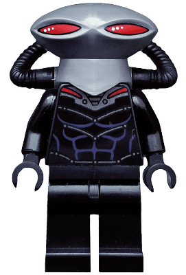 Black Manta - Flat Silver Helmet