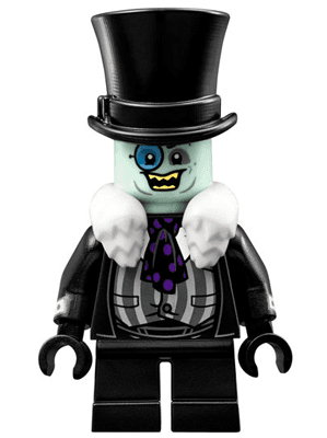 The Penguin - White Fur Collar, Black Suit, Smile