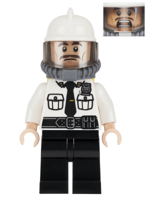 LEGO Security Guard Fire Helmet (sh0320) Super Heroes Minifigure