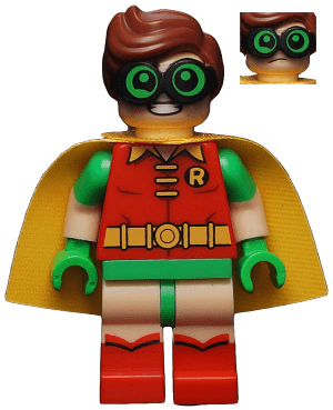 Robin - Green Glasses, Frown / Eyebrows Raised Pattern