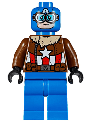 LEGO Pilot Captain America (sh0374) Super Heroes Minifigure