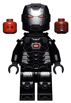 War Machine - Black and Silver Armor with Neck Bracket