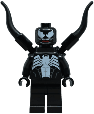Venom - White Teeth Parted, 2 Back Appendages Symmetrical