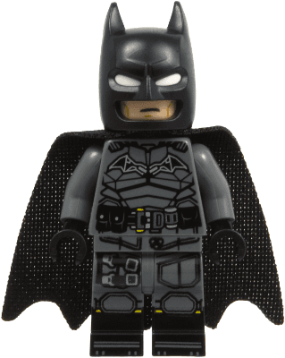 Batman - Dark Bluish Gray Suit, Cowl with White Eyes, Black Boots