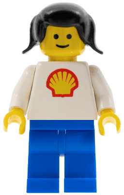 Shell - Classic - Blue Legs, Black Pigtails Hair
