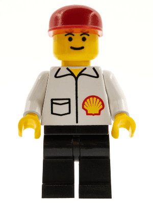 Shell - Jacket, Black Legs, Red Cap, Eyebrows