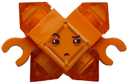 Kryptomite - Orange, Small Crystals (Pyramids), Hands