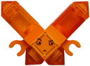 Kryptomite - Orange, Medium Crystals, Hands