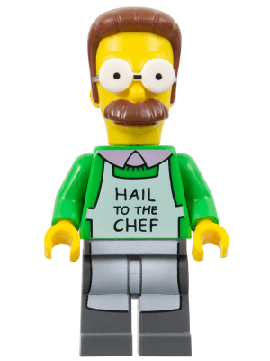 LEGO Ned Flanders with Apron (sim006) The Simpsons Minifigure
