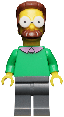 LEGO Ned Flanders The Simpsons Series 1 (Minifigure Only without Stand and Access (sim013) Collectible Minifigures Minifigure