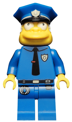 Chief Wiggum, The Simpsons, Series 1 (Minifigure Only without Stand and Accessories)