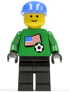 LEGO Soccer Player (soc008s01) Sports Minifigure