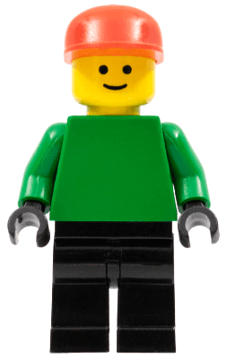 LEGO Soccer Player Red/White Team Goalie (soc011) Sports Minifigure