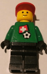LEGO Soccer Player (soc011s03) Sports Minifigure