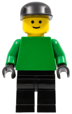LEGO Soccer Player White/Black Team Goalie (soc012) Sports Minifigure