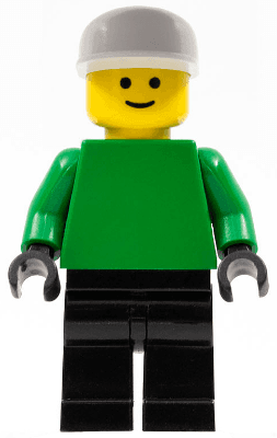 LEGO Soccer Player White/Blue Team Goalie (soc013) Sports Minifigure