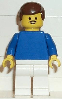 Soccer Player Blue/White Team Player 1
