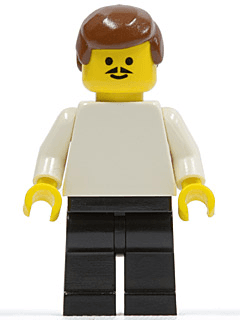 LEGO Soccer Player White/Black Team Player 1 (soc019) minifigure