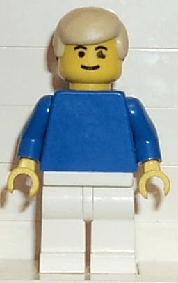 LEGO Soccer Player Blue/White Team Player 2 (soc021) minifigure