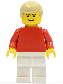 LEGO Soccer Player Red/White Team Player 2 (soc024) minifigure