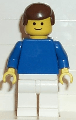 LEGO Soccer Player Blue/White Team Player 4 (soc033) Sports Minifigure