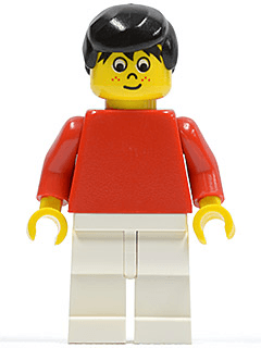 LEGO Soccer Player Red/White Team Player 5 (soc040) minifigure