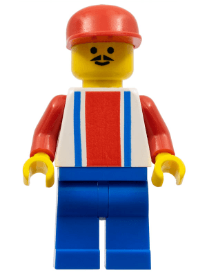 Soccer Player - Red, White, and Blue Team with Number 9 on Back, Red Cap