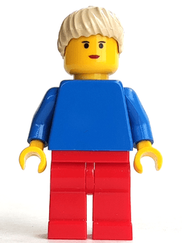 LEGO Soccer Player Womens Team Tan Ponytail Hair Red Lips (soc054) minifigure